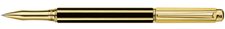 Caran d'Ache Varius China Rollerball Pen - Black Gold Plated