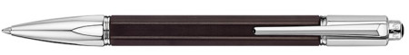 Caran d'Ache Varius Ebony Ballpoint Pen - Rhodium Coated