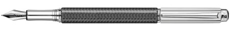 Caran d'Ache Varius Carbon Fibre Fountain Pen - Silver