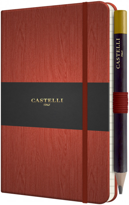 Castelli Tucson Acero Pocket Notebook - Ruled - Rust