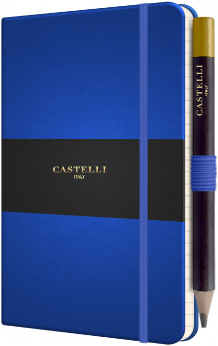 Castelli Tucson Hardback Pocket Notebook - Ruled - French Blue