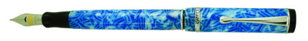 Conklin Duragraph Fountain Pen - Ice Blue Chrome Trim