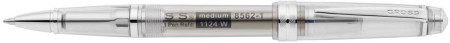 Cross Bailey Light Ballpoint Pen - Translucent Clear Resin with Bright Chrome Trim