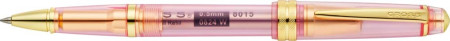 Cross Bailey Light Rollerball Pen - Translucent Pink Sapphire Resin with Gold Trim