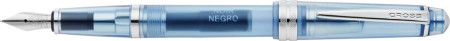 Cross Bailey Light Fountain Pen - Translucent Navy-Blue Resin Bright Chrome Trim (Extra Fine)