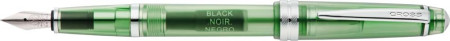Cross Bailey Light Fountain Pen - Translucent Green Resin with Bright Chrome Trim (Extra Fine)