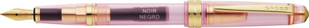 Cross Bailey Light Fountain Pen - Translucent Pink Sapphire Resin with Gold Trim (Extra Fine)