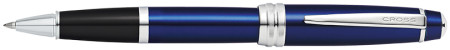 Cross Bailey Rollerball Pen - Blue Lacquer Chrome Trim