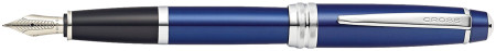 Cross Bailey Fountain Pen - Blue Lacquer Chrome Trim