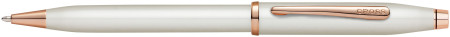 Cross Century II Ballpoint Pen - Pearlescent White Rose Gold Trim