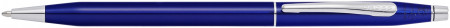 Cross Classic Century Ballpoint Pen - Translucent Blue Chrome Trim