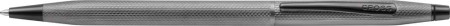 Cross Classic Century Ballpoint Pen - Slate Gray Engraved Diamond Pattern with Slate Gray Trim