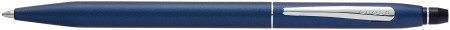 Cross Click Ballpoint Pen - Midnight Blue Chrome Trim