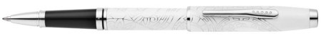 Cross Coventry Zodiac Rollerball Pen - Year of the Snake - Pearl White Lacquer Chrome Trim