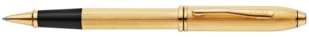 Cross Townsend Rollerball Pen - 23KT Gold-plated Diamond Pattern with 23KT Gold-plated Trim