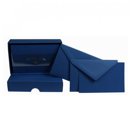 Crown Mill Colour Line Set of 25 Cards and Envelopes - Navy