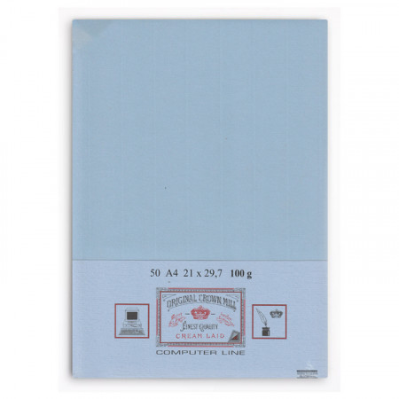Crown Mill Computer Line A4 100gsm Paper - Pack of 100 - Blue