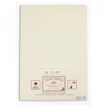 Crown Mill Computer Line A4 135gsm Paper - Pack of 50 - Cream