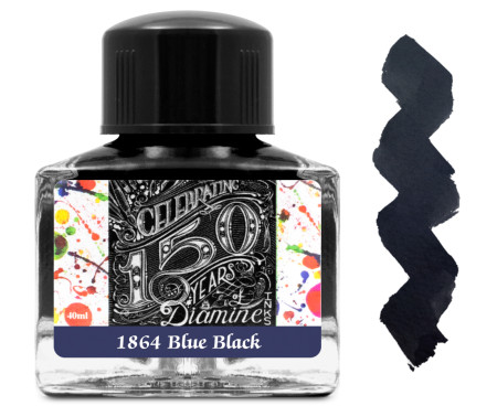 Diamine Ink Bottle 40ml - 1864 Blue Black