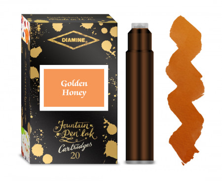 Diamine Ink Cartridge - Golden Honey (Pack of 20)