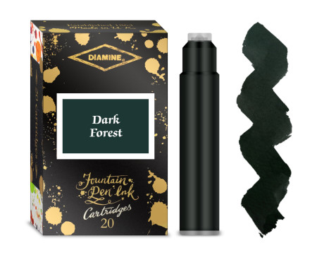 Diamine Ink Cartridge - Dark Forest (Pack of 20)