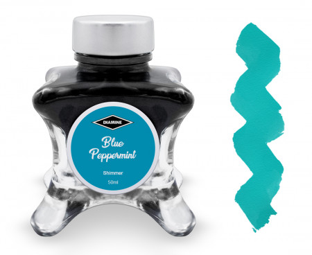 Diamine Inkvent Christmas Ink Bottle 50ml - Blue Peppermint