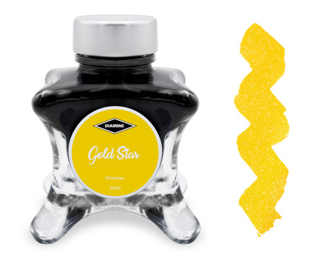 Diamine Inkvent Christmas Ink Bottle 50ml - Gold Star