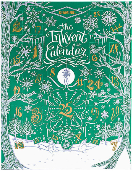 Diamine Inkvent Calendar - Festive Themed - Green - 2022