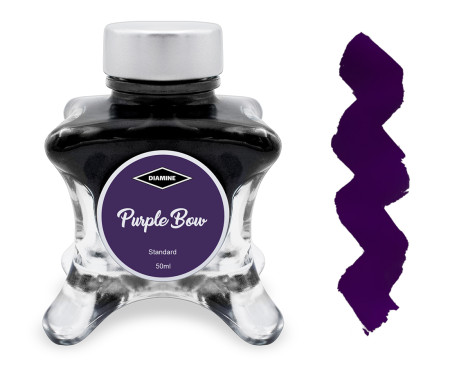 Diamine Inkvent Christmas Ink Bottle 50ml - Purple Bow