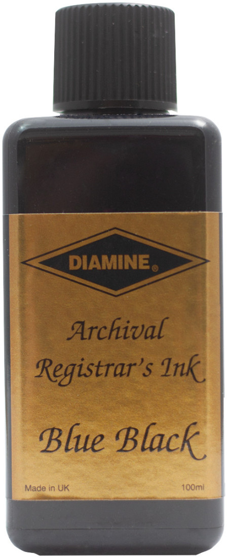 Diamine Ink Bottle 100ml - Registrar's Blue/Black