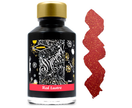 Diamine Ink Bottle 50ml - Red Lustre