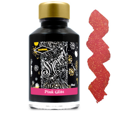 Diamine Ink Bottle 50ml - Pink Glitz