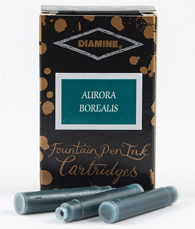 Diamine Ink Cartridge - Aurora Borealis (Pack of 18)