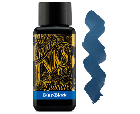 Diamine Ink Bottle 30ml - Blue/Black