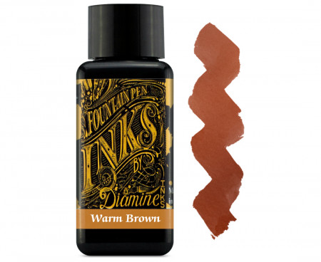 Diamine Ink Bottle 30ml - Warm Brown