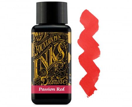 Diamine Ink Bottle 30ml - Passion Red