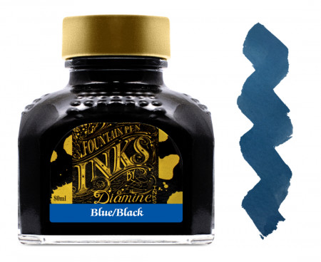 Diamine Ink Bottle 80ml - Blue/Black