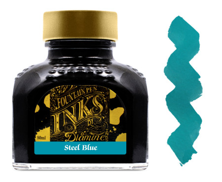 Diamine Ink Bottle 80ml - Steel Blue