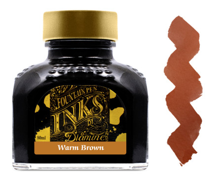 Diamine Ink Bottle 80ml - Warm Brown