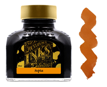 Diamine Ink Bottle 80ml - Sepia