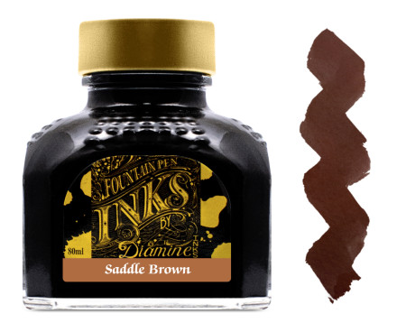 Diamine Ink Bottle 80ml - Saddle Brown