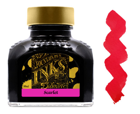 Diamine Ink Bottle 80ml - Scarlet