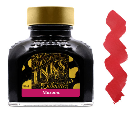 Diamine Ink Bottle 80ml - Maroon