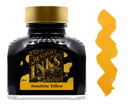 Diamine Ink Bottle 80ml - Sunshine Yellow