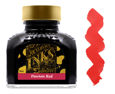 Diamine Ink Bottle 80ml - Passion Red