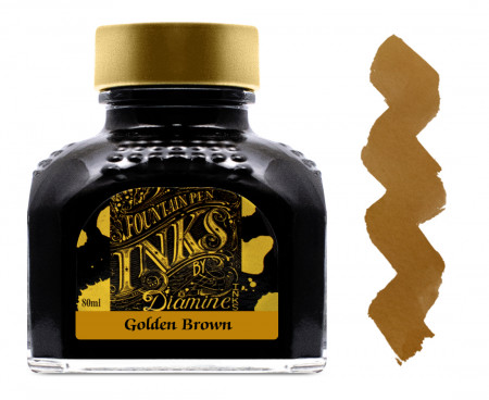 Diamine Ink Bottle 80ml - Golden Brown