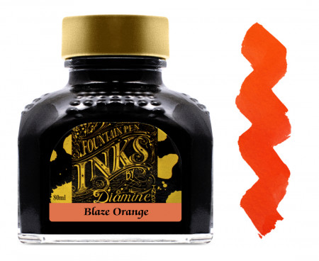 Diamine Ink Bottle 80ml - Blaze Orange