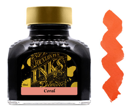 Diamine Ink Bottle 80ml - Coral