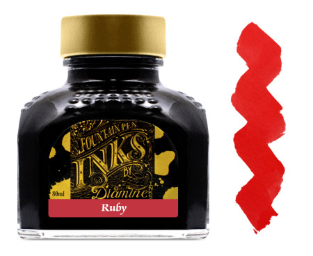 Diamine Ink Bottle 80ml - Ruby