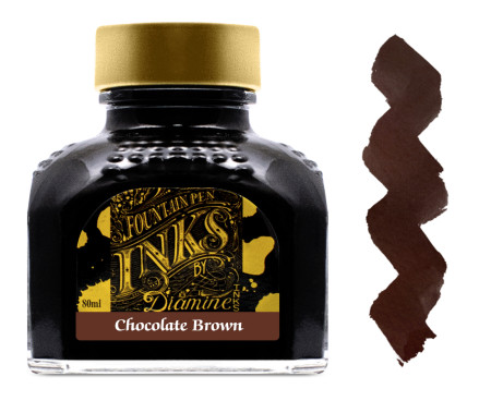 Diamine Ink Bottle 80ml - Chocolate Brown